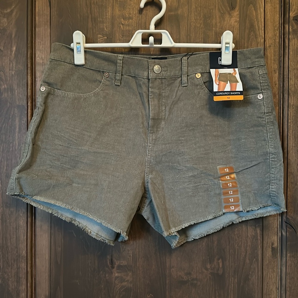Corduroy cutoffs